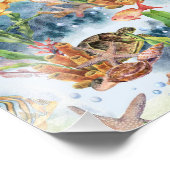 Impression Photo Animaux marins Corail Reef Poisson Jellyfish Aalgu (Coin)