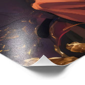 Impression Photo Anime fille Imaginaire magicien (Coin)