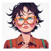 Anime manga pop art amateurs visage personnages de