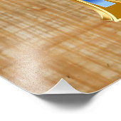 Impression Photo Ankh égyptien - Design or et bleu (Coin)