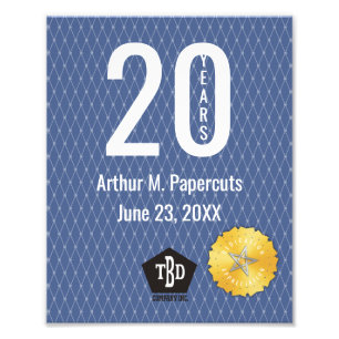 Impression Photo Anniversaire d'étape importante des employés