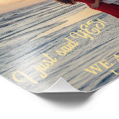 Impression Photo Annonce de fiançailles en or tendance pour couple (Coin)