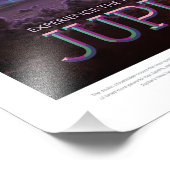 Impression Photo Annonce Voyage Sci-Fi, Planet Jupiter (Coin)