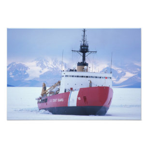 Impression Photo Antarctique, île de Ross, station McMurdo, USCG