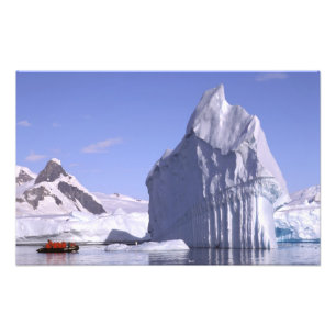 Impression Photo Antarctique, péninsule Antarctique. Zodiak et