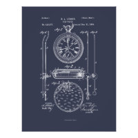 Antique Stopwatch, 1889 Brevet