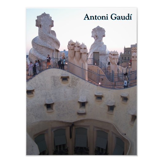 Impression Photo Antoni Gaudí Casa Milà Barcelone (Devant)