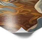 Impression Photo *~* AP50 Imaginaires Univers Jésus Lune Fleur (Coin)