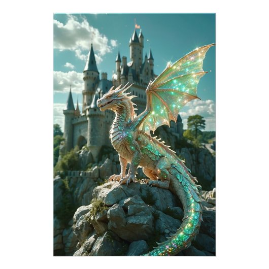 Impression Photo *~* AP88 Châteaux Imaginaire Dragon Wall Art 24 (Devant)