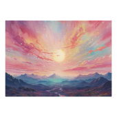 Impression Photo *~* AP93 Dreamscape Sunset Mountains Paysage (Devant)