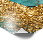 Impression Photo *~ AP95 Whimsical Woman Floral Gold Parties scinti (Coin)