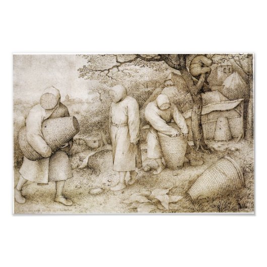 Impression Photo Apiculteurs par Pieter Bruegel l'Ancien (Devant)