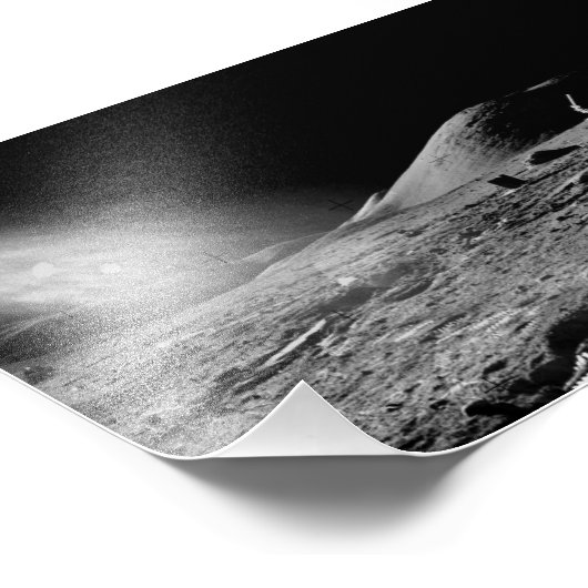 Impression Photo Apollo 17 panorama assemblé 2 (Coin)