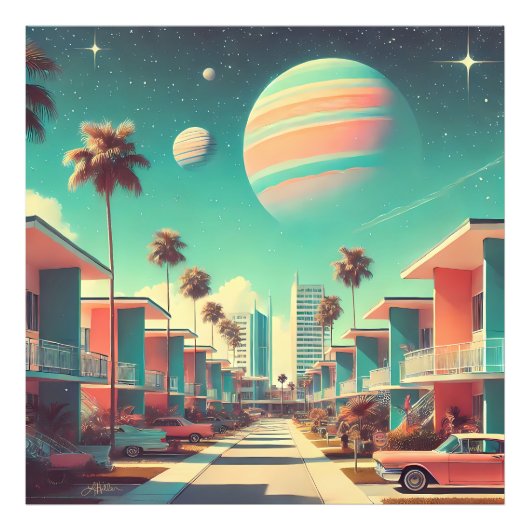 Impression Photo Appartements Atomiques Futuristes New Florida (Devant)