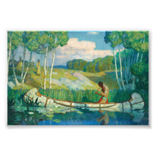 Impression Photo Appel Amour Indien par Newell Convers Wyeth