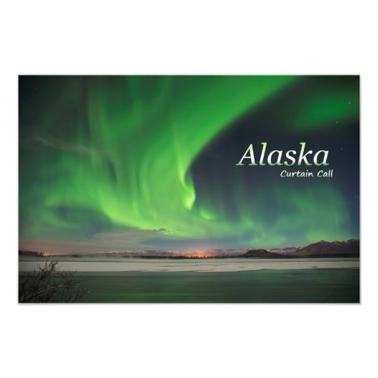 Impression Photo Appel du rideau de l'Alaska (Devant)