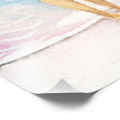 Impression Photo Aquarelle au bord du rivage (Coin)