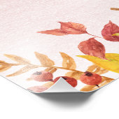 Impression Photo Aquarelle Boho Automne Citrouille Réception de Mar (Coin)