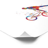 Impression Photo aquarelle course de vélo bmx (Coin)