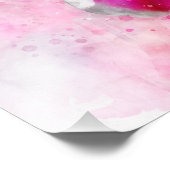 Impression Photo Aquarelle de fleur de Stargazer Lily - wb 03 (Coin)