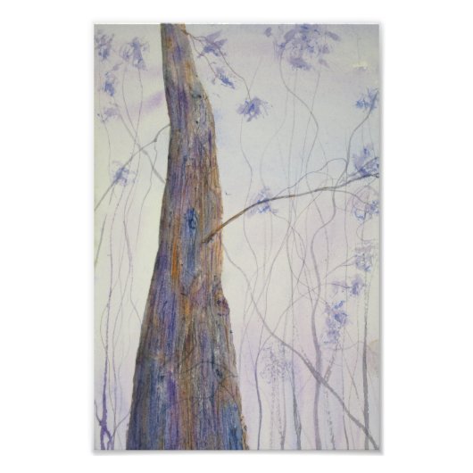 Impression Photo Aquarelle en bois clair (Devant)