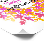 Impression Photo Aquarelle Floral Home Sweet Apartment Wall Art (Coin)