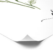 Impression Photo Aquarelle Herbe botanique Fonte d'impression (Coin)