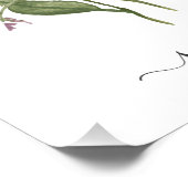 Impression Photo Aquarelle Herbe botanique Sage d'impression (Coin)