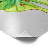 Impression Photo Aquarelle Luna Moth (Coin)