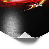 Impression Photo Araignée en vapeur noire (Coin)