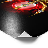 Impression Photo Araignée en vapeur noire (Coin)