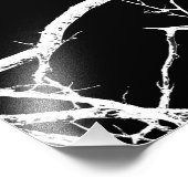 Impression Photo Arborescence des branches sur l'arrière - plan noi (Coin)