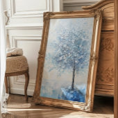 Impression Photo Arbre Bleu Calme Art Mur