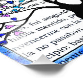 Impression Photo Arbre cardiaque sur texte espagnol (Coin)