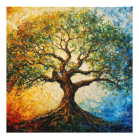 Arbre de connaissances - Peinture à l'huile