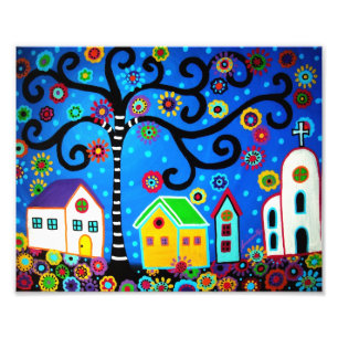 Impression Photo Arbre de la peinture de la vie