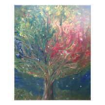 Arbre de minuit abstrait