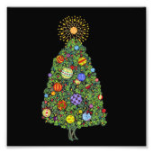 Impression Photo Arbre de Noël brillant (Devant)