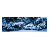 Impression Photo Arbre de Noël de la forêt d'hiver (Devant)