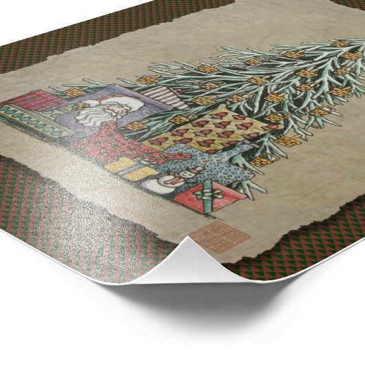 Impression Photo Arbre de Noël et présentations (Coin)