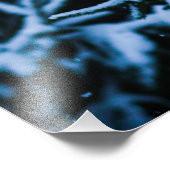 Impression Photo Arbre de Noël hivernal neige (Coin)