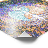 Impression Photo Arbre de vie avec ying yang et symbole cardiaque (Coin)