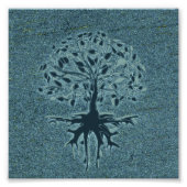 Impression Photo Arbre de vie turquoise (Devant)