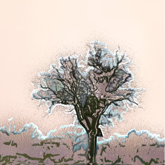 IMPRESSION PHOTO ARBRE D'HIVER LONE