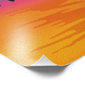 Impression Photo Arbre vif sous un ciel arc-en-ciel cosmique (Coin)