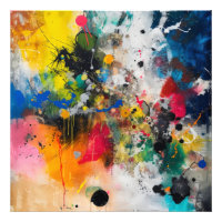 Arbres colorées Art Abstrait