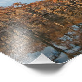 Impression Photo Arbres Cypress à l'automne au lac Caddo (Coin)