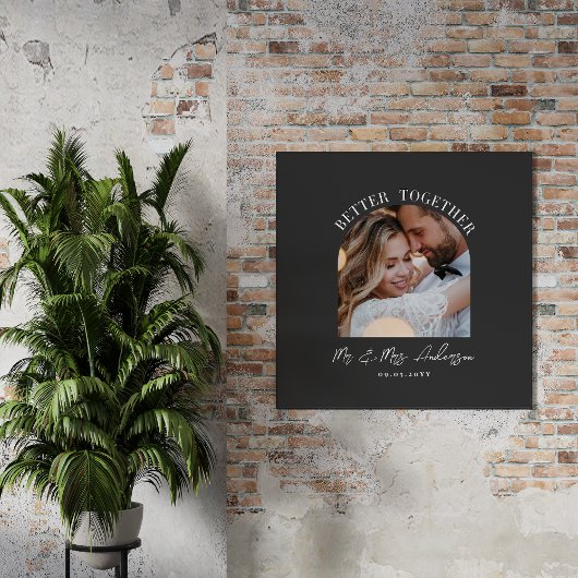 Impression Photo Arc de charbon mariage cadeau décoration maison