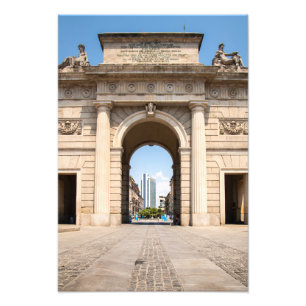 Impression Photo Arc de Triomphe dans le centre-ville de Milan