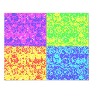 Impression Photo Arc en ciel bulle envelopper pop art